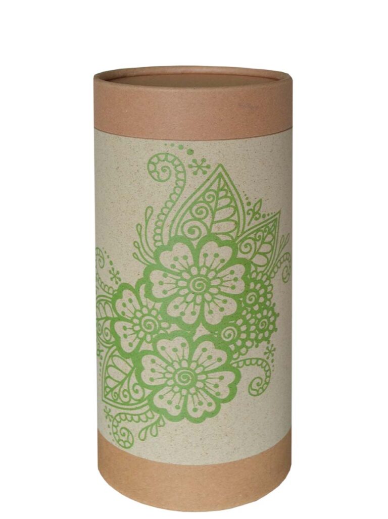 Bestattungsurne, Graburne, Urne aus umweltfreundlichem Karton, biologisch abbaubar, kompostierbar, verrottbar, nachhaltig, recycelbar, natürlich, Baumbestattung, Tree of Life, Schweizer Produkt, FSC-Papier, kostenlose Lieferung