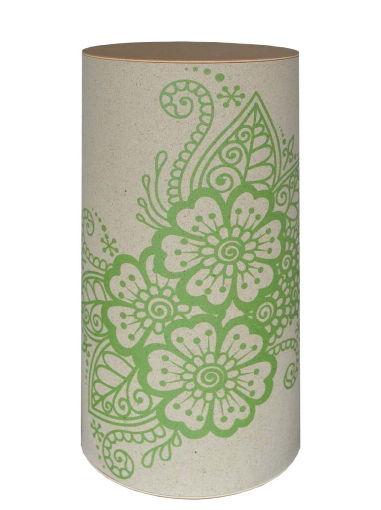 Bestattungsurne, Graburne, Urne aus umweltfreundlichem Karton, biologisch abbaubar, kompostierbar, verrottbar, nachhaltig, recycelbar, natürlich, Baumbestattung, Tree of Life, Schweizer Produkt, FSC-Papier, kostenlose Lieferung